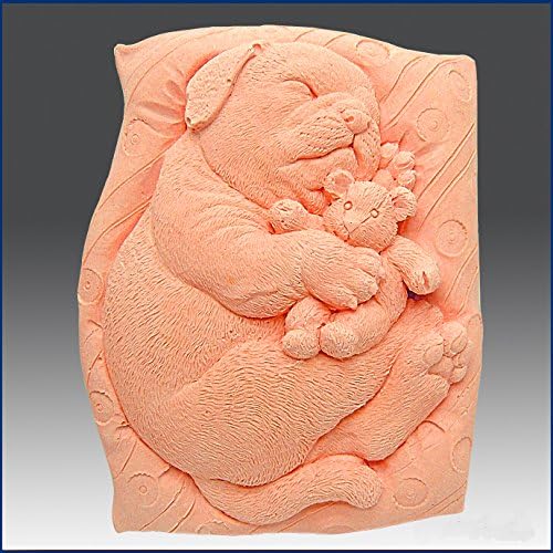 Doggy snovi - detalj skulpture s visokim olakšicama - silikonski sapun/polimer/glina/hladni porculanski kalup