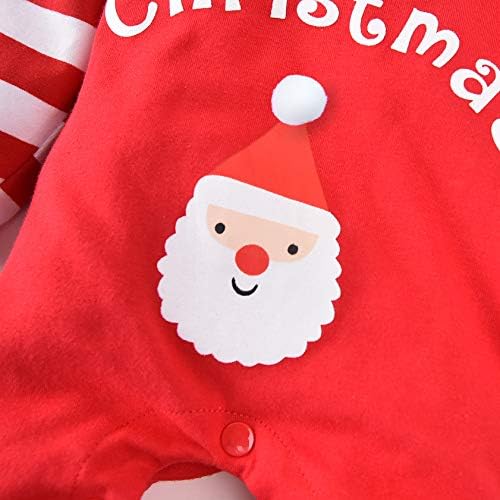 Aalizzwell dojenčadi Dječaci djevojčice Prva božićna odjeća Xmas Romper Elf Santa odjeća