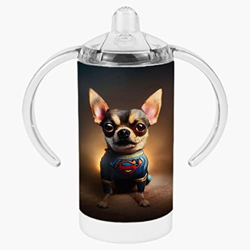 Umjetnička šalica za piće Chihuahua-slatka šalica za bebe za pse sa slatkom ilustracijom