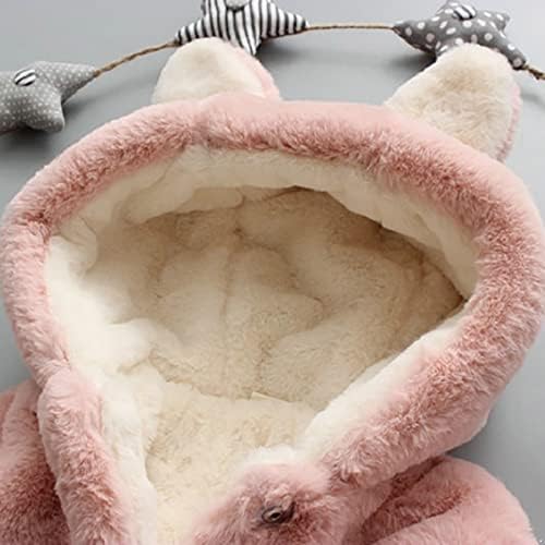 Yartina novorođenčad djevojčice dugi rukav kapuljača flanel kaput Slatko zečevo uho runo obložena podstavljena jakna zima toplo odjeće
