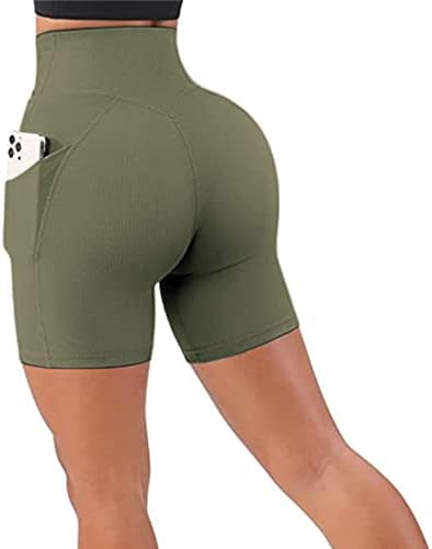 Ženske stolarske hlače pakiraju gamaše ženske božićne gamaše ženske visoke struke joga hlače osnovne/out Pocke