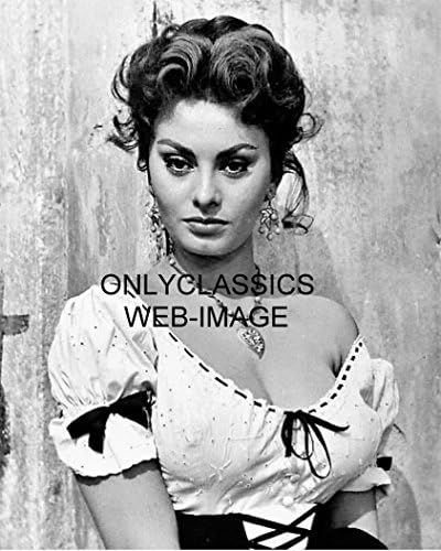 Samo Classics 1955 Seksi prsata ljepotica Sophia Loren 8x10 Foto Italijanska glumica Pinup Cheesecake