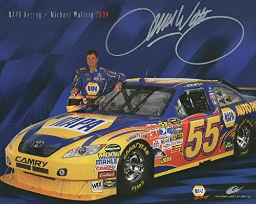 Michael Waltrip ručno potpisano 8x10 Color Photo+Coa Daytona 500 Champion - Autografirani NASCAR fotografije