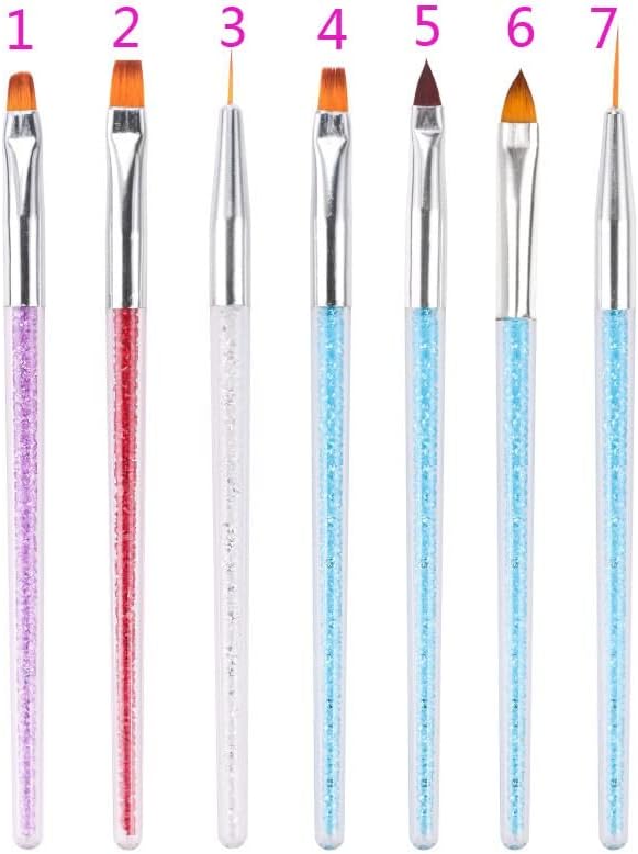 Sdgh četkica za nokte gel akrilni crtanje olovke za olovku za manikuru četkica za nokte za nokte isklesana olovka okrugla glava svjetla