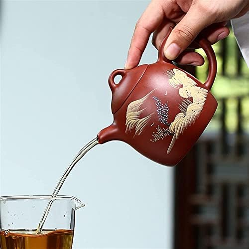 Uredski čaj 290ml ljubičasta glina čajnik ručno obojeni pejzažni čaj lonac ljepota čajnik ručno izrađen čaj set pokloni čajnike čajnika