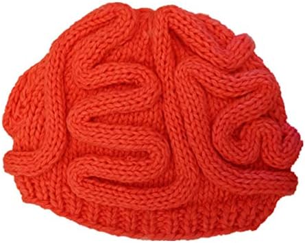 Cozylkx Kids pletena kukičana mozga Beanie Hat Cool Cerebrum Cap Halloween Hat