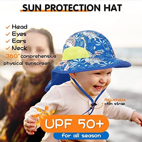 Geyanuo Baby Sun šešir, šeširi za zaštitu od sunca, UPF 50+, ljetna kapica na otvorenom za djecu Dječak Dječak