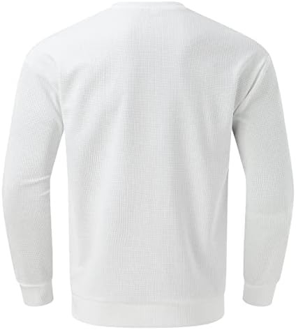 Muški vafli pleteni pulover proljeće vitke fit dugih rukava džemper jaquard plaid mišićni mišić fit praznici vrhovi vrhovi