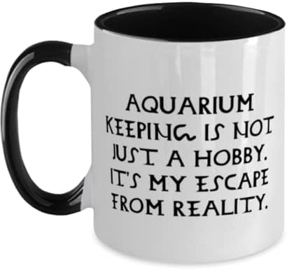 Jedinstvena ideja za čuvanje darova u akvariju, održavanje akvarija nije samo hobi. Ovo je moj smiješni Rođendan, dvobojna šalica od