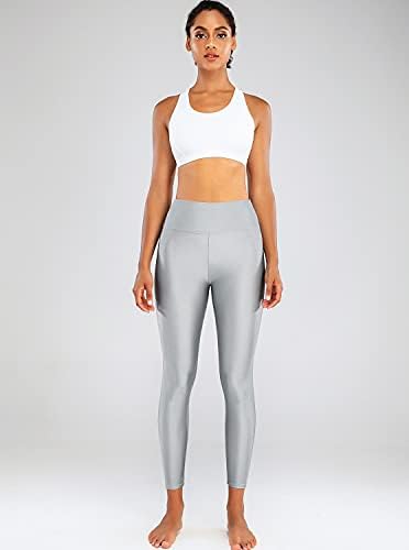 SGHENR ženske joga hlače s visokim strukom Kontrola trbuha Sjajne sportske tajice za vježbanje gamaša