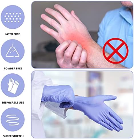 Nitrilne rukavice jednokratne rukavice bez lateksa, bez praha, rukavice za liječnički pregled