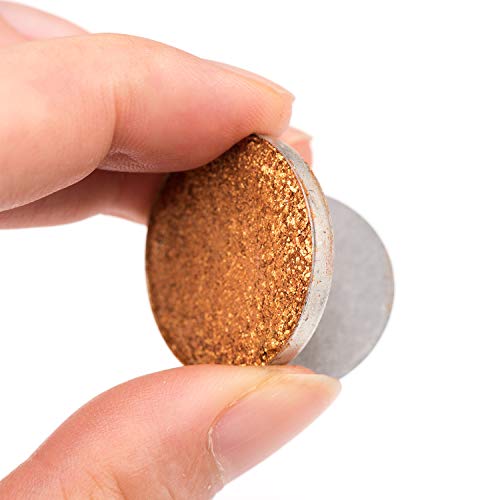 100pcs metalne naljepnice za magnetsku paletu prazna Paleta sjenila + lopatica za nanošenje