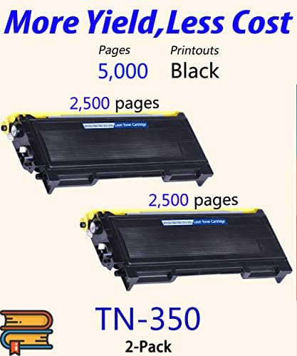 Zamjena uloška s tonerom, kompatibilnog s ColorPrint, od 2 komada za Brother TN350 TN-350 TN 350, koristi za pisač DCP-7020 HL-2040