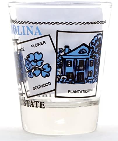 Krajolik Sjeverne Karoline plava čaša klasičnog dizajna