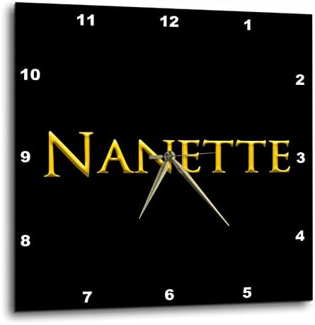 3Drose Nanette favorizirano ime djevojke u SAD -u. Žuta na crnoj šarmu - zidne satove
