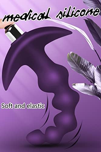 Vibrirajuće analne kuglice Analni Čep-fleksibilni silikon sa 16 načina vibracije, analna seksualna igračka graduiranog dizajna, Vodootporni