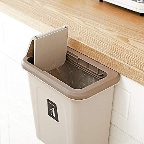 Kanta za smeće, viseća kanta za smeće s poklopcem za kuhinju, kanta za smeće, kanta za smeće za kupaonice, kuhinje / staja-4/27.17.28