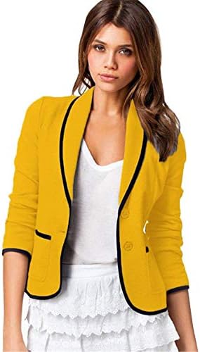 Adongnywell ženska modna modna čvrsta boja formalni poslovni kaput blejnik odijelo dugih rukava vitka jakna nadmašuje