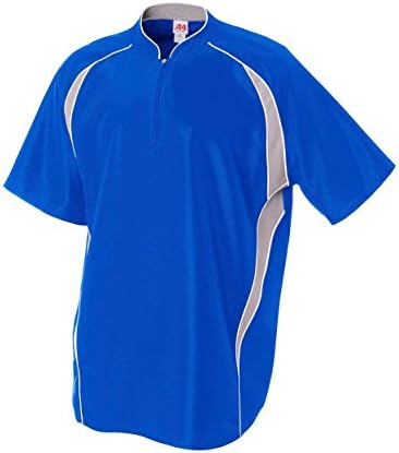 Bejzbol/softball 1/4 zip jakna za zagrijavanje u 2 boje vjetrenjača
