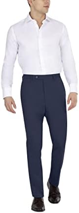 DKNY muške odijelo hlače, mornarska čvrsta, 38W x 34L