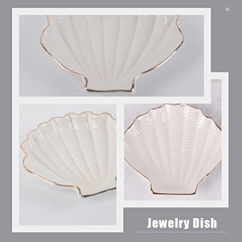 Keramički sudoper nakit tanjur nakit tanjur keramički pladanj za posluživanje Morska školjka tanjur za večeru nakit prsten pladanj