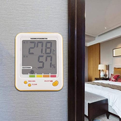 Digitalni termometar higrometar za unutarnji mjerač vlage monitor sobne temperature veliki LCD zaslon za kućni ured automobila