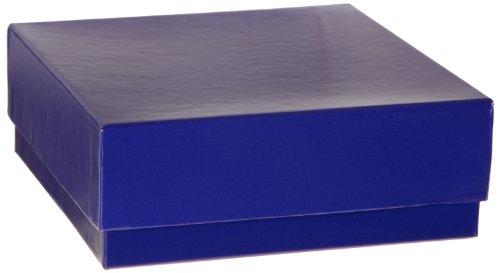 Kriovijalna kutija od plavog kartona od 92860 inča s poklopcem, visina 50 mm