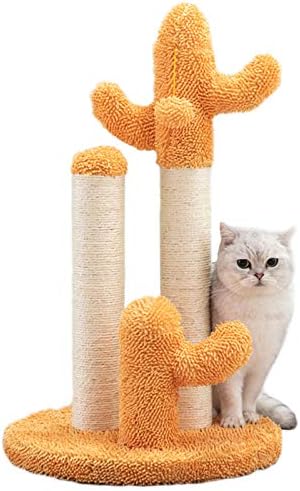 Kaktus grebalica za mačiće i odrasle mačke, visoki toranj za penjanje mačaka od 28 inča sa sisal motkom / visećom igračkom s loptom,