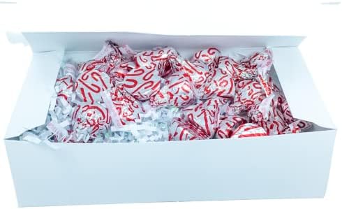 Svečani set od 10 kilograma velikih sjajnih kutija za slatkiše u sjajnoj bijeloj boji za svadbenu zabavu 7 9-3 / 8 2