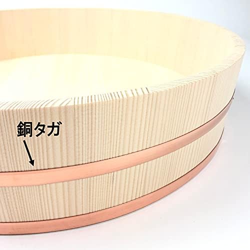 Spremnik za Tachibana, lonac za sushi, bakrena taga, stalak za rižu, proizvedeno u Japanu, cca. 18,9 inča , približno 2,5 cm, prirodno