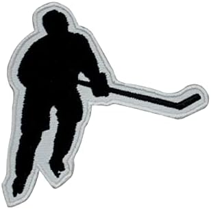 Hokejaš zakrpa vezeno izvezeno željezo na šivanju na patch značku za odjeću itd. 7x7cm