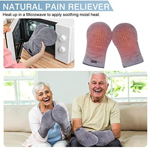Revix grijane rukavice za artritis i terapiju rukama, mikrovalno grijanje ruku za žene i muškarce u slučajevima ukočenih zglobova,