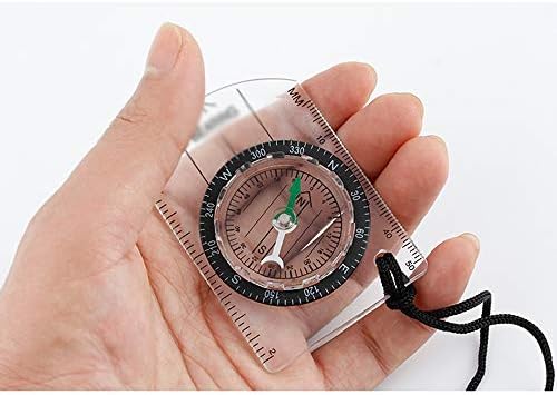 TJLSS fini navigacijski kompas, vanjski kompas za čitanje karata, lagana mapa ravnala, orijenting kompas za preživljavanje ili planinarenje