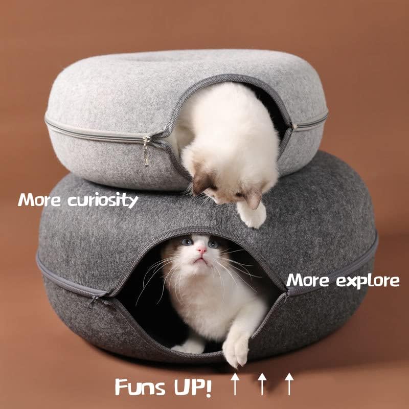 Krevet-tunel za mačke špilja-tunel za mačke gnijezdo za male kućne ljubimce u zatvorenom prostoru veliko dostupno četiri godišnja doba